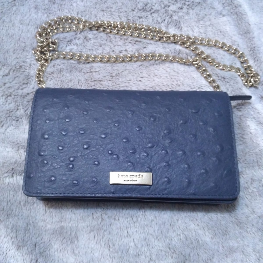 Kate Spade Ostrich Embossed - Picture 1 of 16